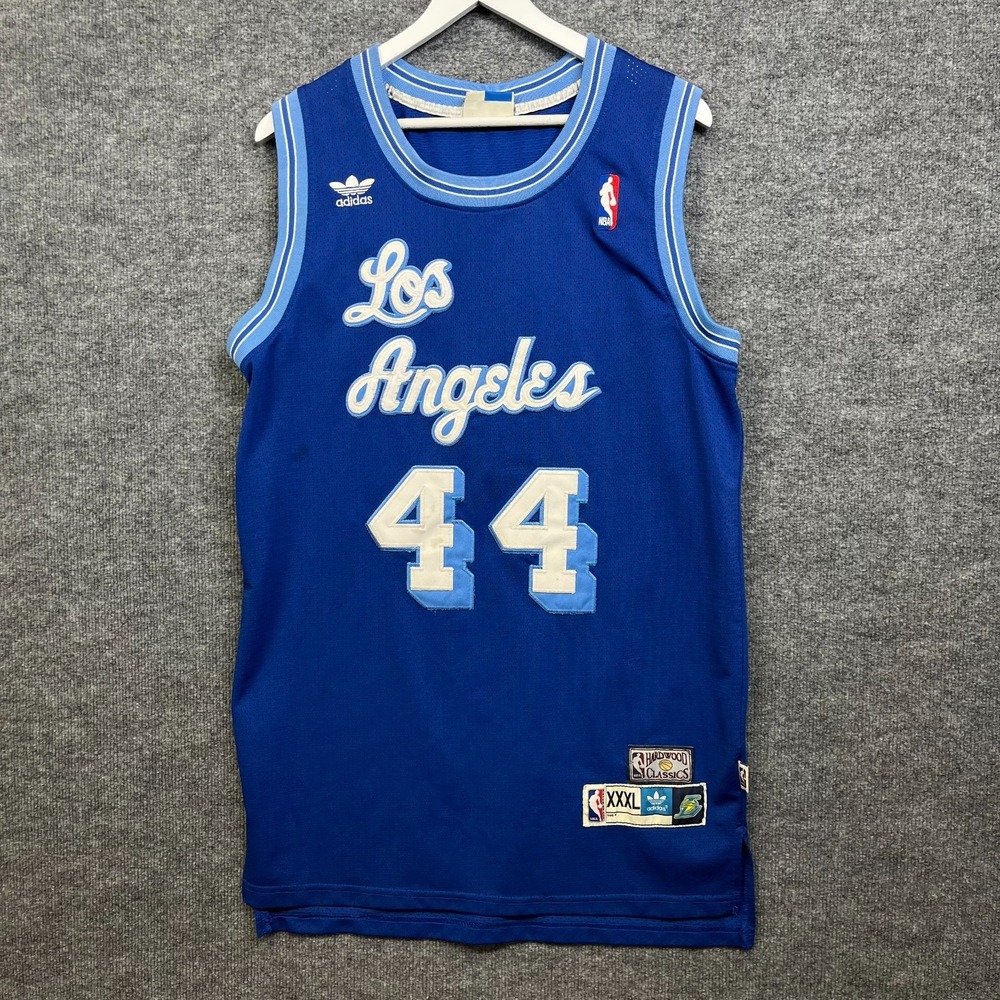 Los Angeles Lakers Jerry West #44 Adidas Basketball Jersey Men Blue Sports - 3XL